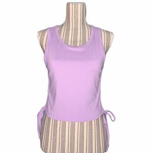 SHEIN Solid Drawstring Side Tank Top